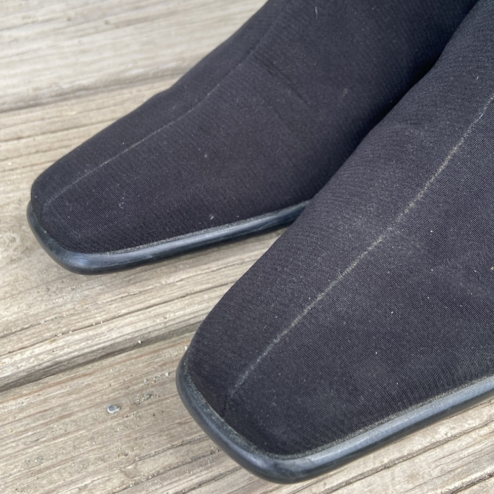 Stuart Weitzman Black GORE‑TEX Waterproof Square Toe Ankle Boot Women's Size 7.5 - Picture 12 of 14